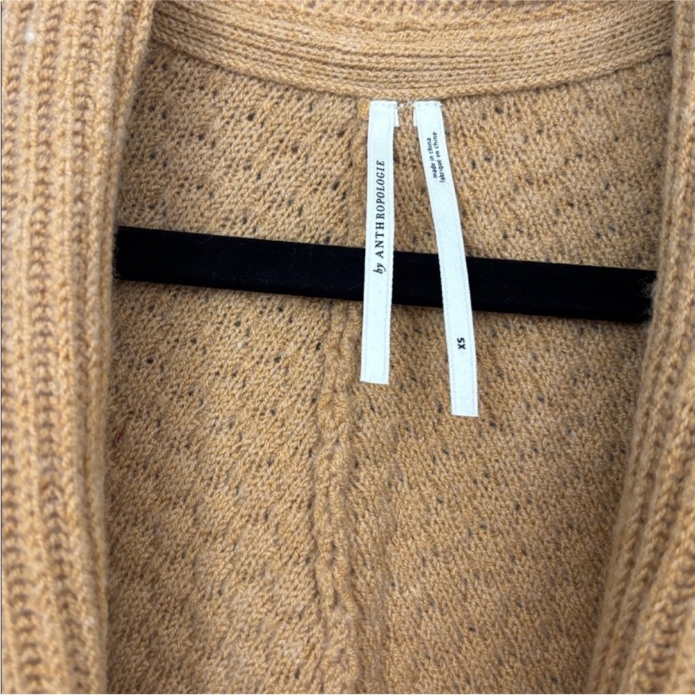 Anthropologie Fringed Cardigan Sweater in Neutral Pattern - Picture 9 of 11